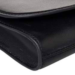 Pre Owned Marc Jacobs Black Leather Flap Shoulder Bag