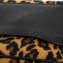 Pre Owned Marc Jacobs Brown/Black Leather & Fabric The Softshot Crossbody Bag