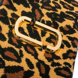 Pre Owned Marc Jacobs Brown/Black Leather & Fabric The Softshot Crossbody Bag