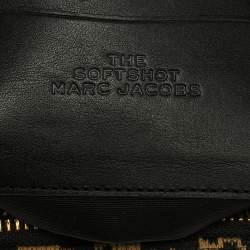 Pre Owned Marc Jacobs Brown/Black Leather & Fabric The Softshot Crossbody Bag