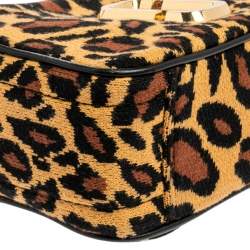 Pre Owned Marc Jacobs Brown/Black Leather & Fabric The Softshot Crossbody Bag