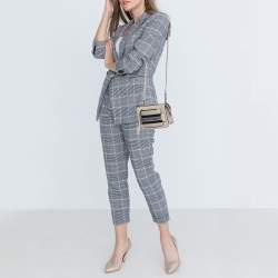 Pre Owned Marc Jacobs Grey Leather Crystal Embellished Madison Crossbody Bag