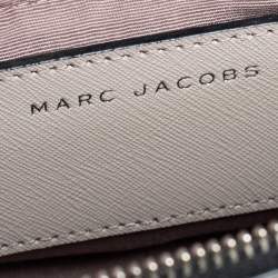 Pre Owned Marc Jacobs Grey Leather Crystal Embellished Madison Crossbody Bag