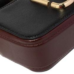 Pre Owned Marc Jacobs Tri Color Patent Leather Snapshot Camera Crossbody Bag