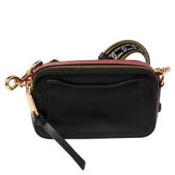 Pre Owned Marc Jacobs Tri Color Patent Leather Snapshot Camera Crossbody Bag