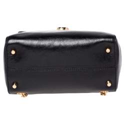 Pre Owned Marc Jacobs Black Patent Leather Chain Strap Backpack