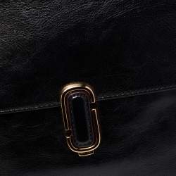 Pre Owned Marc Jacobs Black Patent Leather Chain Strap Backpack