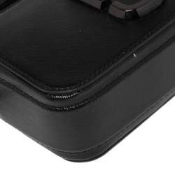 Pre Owned Marc Jacobs Black Glossy Leather Snapshot Camera Crossbody Bag