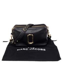 Pre Owned Marc Jacobs Black Leather The Softshot 27 Shoulder Bag