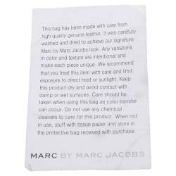 Pre Owned Marc By Marc Jacobs White Leather Blake Hobo