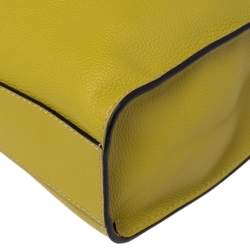 Pre Owned Marc Jacobs Lime Green Leather Mini Grind Tote