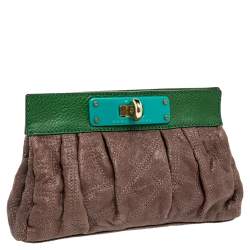 Pre Owned Marc Jacobs Mutlicolor Leather Clutch