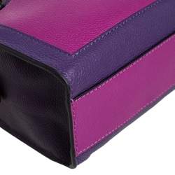 Pre Owned Marc Jacobs Multicolor Leather Mini Colorblocked Grind Tote