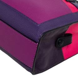 Pre Owned Marc Jacobs Multicolor Leather Mini Colorblocked Grind Tote