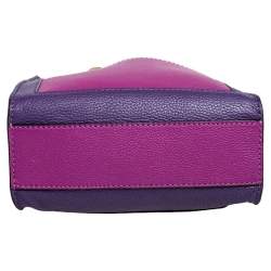 Pre Owned Marc Jacobs Multicolor Leather Mini Colorblocked Grind Tote