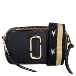 Pre Owned Marc Jacobs Tri Color Leather Snapshot Camera Crossbody Bag