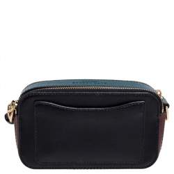 Pre Owned Marc Jacobs Tri Color Leather Snapshot Camera Crossbody Bag