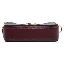 Pre Owned Marc Jacobs Tri Color Leather Snapshot Camera Crossbody Bag