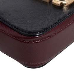 Pre Owned Marc Jacobs Tri Color Leather Snapshot Camera Crossbody Bag