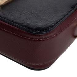 Pre Owned Marc Jacobs Tri Color Leather Snapshot Camera Crossbody Bag