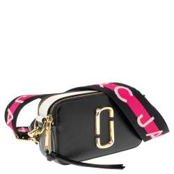 Pre Owned Marc Jacobs Tri Color Leather Snapshot Camera Crossbody Bag