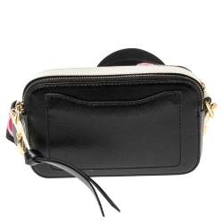 Pre Owned Marc Jacobs Tri Color Leather Snapshot Camera Crossbody Bag