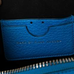 Pre Owned Marc by Marc Jacobs Electric Blue Leather Heart Crossbody Bag