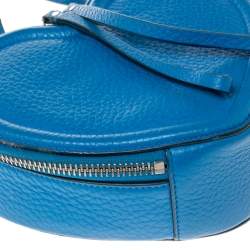 Pre Owned Marc by Marc Jacobs Electric Blue Leather Heart Crossbody Bag