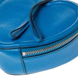 Pre Owned Marc by Marc Jacobs Electric Blue Leather Heart Crossbody Bag