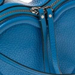 Pre Owned Marc by Marc Jacobs Electric Blue Leather Heart Crossbody Bag