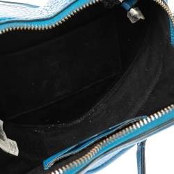 Pre Owned Marc by Marc Jacobs Electric Blue Leather Heart Crossbody Bag