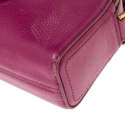Marc Jacobs Fuchsia Leather Small Shutter Camera Crossbody Bag