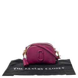 Marc Jacobs Fuchsia Leather Small Shutter Camera Crossbody Bag