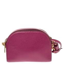 Marc Jacobs Fuchsia Leather Small Shutter Camera Crossbody Bag