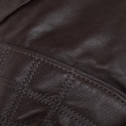 Pre Owned Marc Jacobs Grey Quilted Leather Alyona Satchel