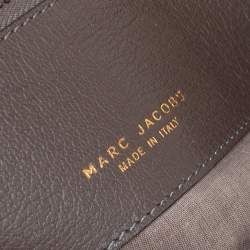 Pre Owned Marc Jacobs Grey Quilted Leather Alyona Satchel