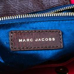 Pre Owned Marc Jacobs Red/Metallic Quilted Leather Memphis Robert Jena Shoulder Bag