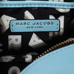 Pre Owned Marc Jacobs Blue Flash Leather Crossbody Bag