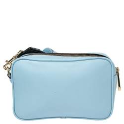 Pre Owned Marc Jacobs Blue Flash Leather Crossbody Bag