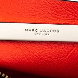 Pre Owned Marc Jacobs Stone Blue Soft Leather Mini Grind Tote