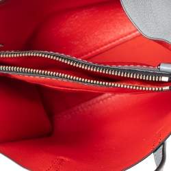 Pre Owned Marc Jacobs Stone Blue Soft Leather Mini Grind Tote