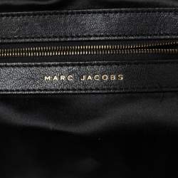 Pre Owned Marc Jacobs Blue/Black Sequin,Suede and Leather New York Rocker Stam Satchel