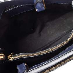 Pre Owned Marc Jacobs Blue/Pink Leather Madison Tote