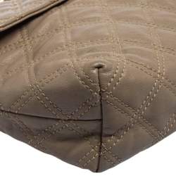 Pre Owned Marc Jacobs Taupe Leather Day To Night Single Shoulder Bag