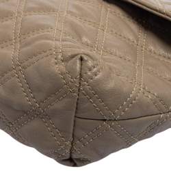 Pre Owned Marc Jacobs Taupe Leather Day To Night Single Shoulder Bag