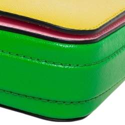 Marc Jacobs Tri Color Leather Snapshot Chain Belt Bag