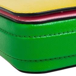 Marc Jacobs Tri Color Leather Snapshot Chain Belt Bag
