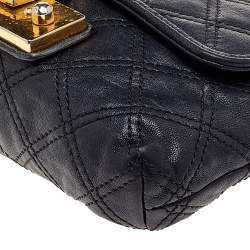 Pre Owned Marc Jacobs Black Quilted Leather Baroque Shoulder Bag