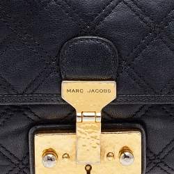 Pre Owned Marc Jacobs Black Quilted Leather Baroque Shoulder Bag