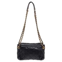 Pre Owned Marc Jacobs Black Quilted Leather Baroque Shoulder Bag